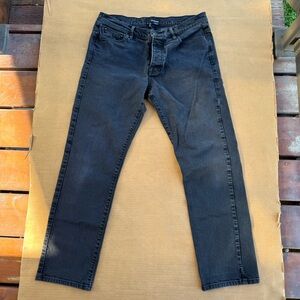 The Kooples Men’s Size 32 Regular Black Jeans Skull Button Pants Y2K Hippie Boho